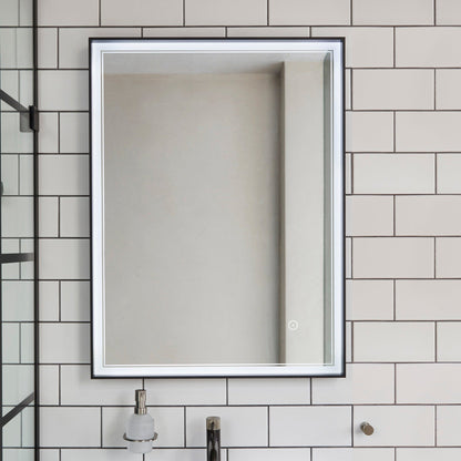 Origins Living Astoria Led Illuminated Mirror 60 60x80cm Matt Black