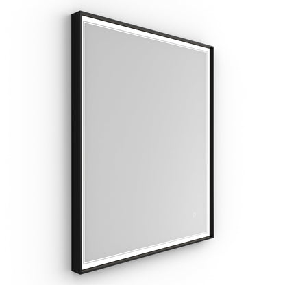 Origins Living Astoria Led Illuminated Mirror 75 75x90cm Matt Black