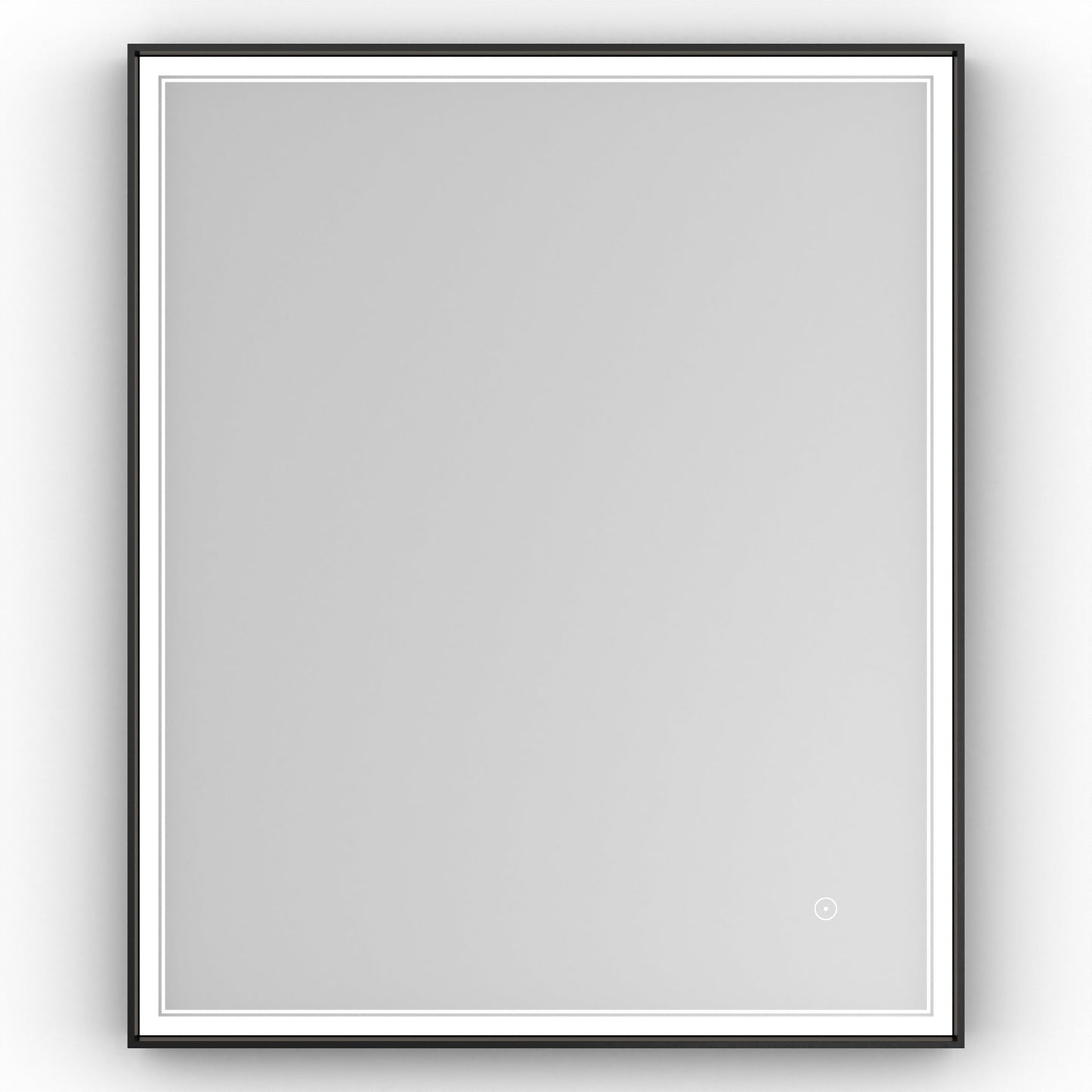 Origins Living Astoria Led Illuminated Mirror 75 75x90cm Matt Black