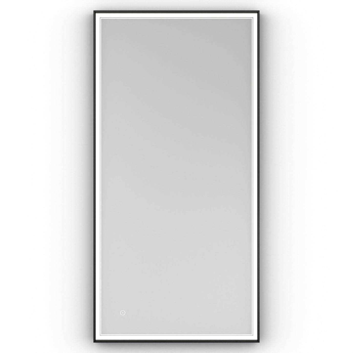 Origins Living Astoria Led Illuminated Mirror 140 140x70cm Matt Black