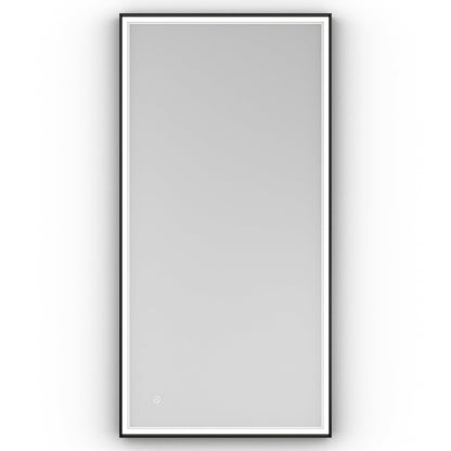 Origins Living Astoria Led Illuminated Mirror 140 140x70cm Matt Black