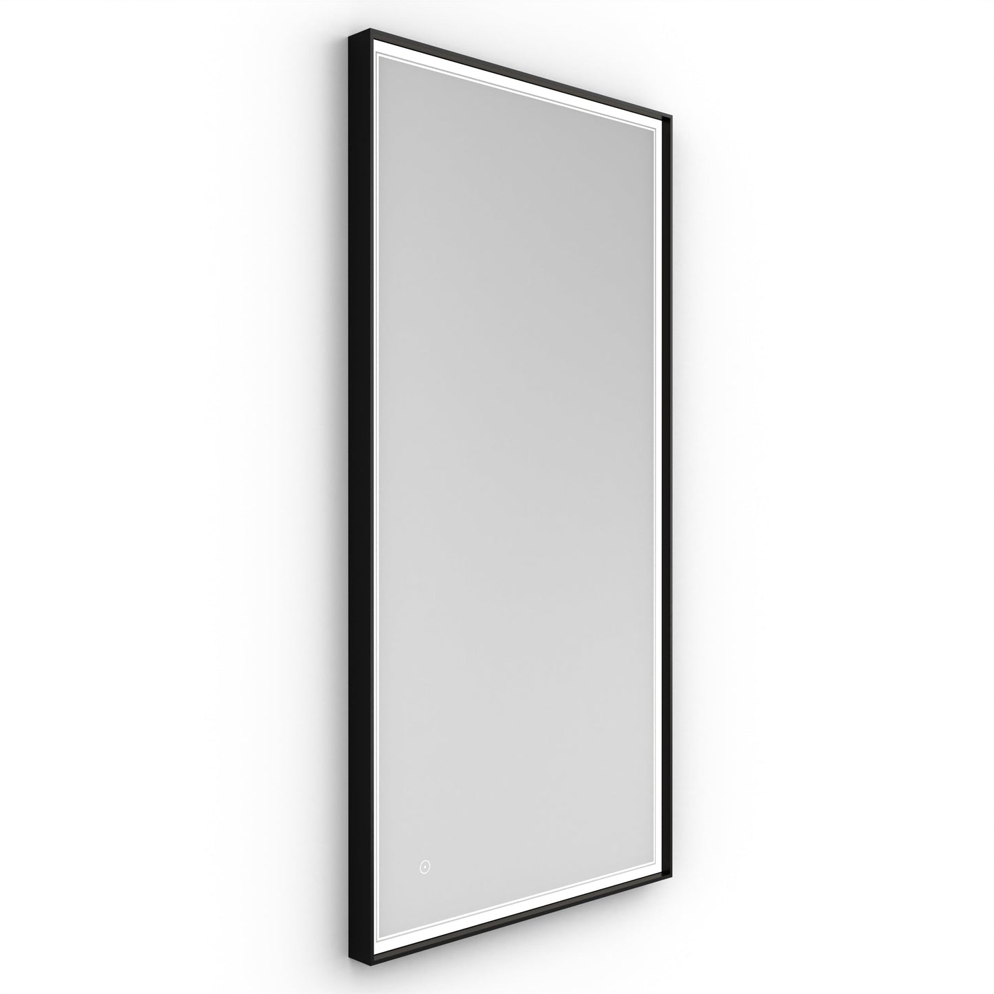 Origins Living Astoria Led Illuminated Mirror 140 140x70cm Matt Black