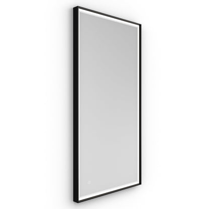 Origins Living Astoria Led Illuminated Mirror 140 140x70cm Matt Black