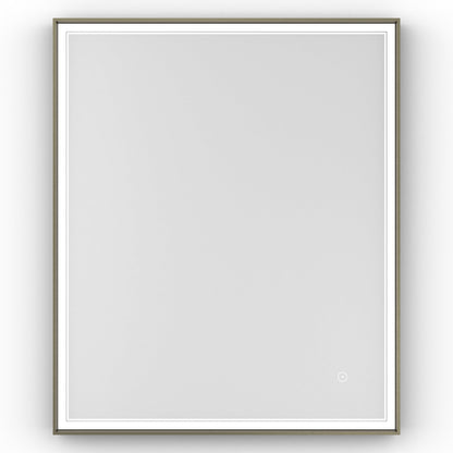 Origins Living Astoria Led Illuminated Mirror 75 75x90cm Brushed Bronze