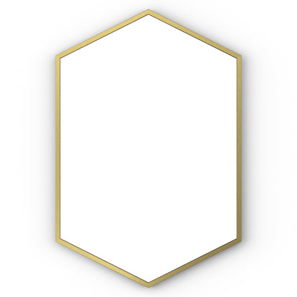 Origins Living Docklands Hexagonal Mirror 50x75cm Brushed Brass