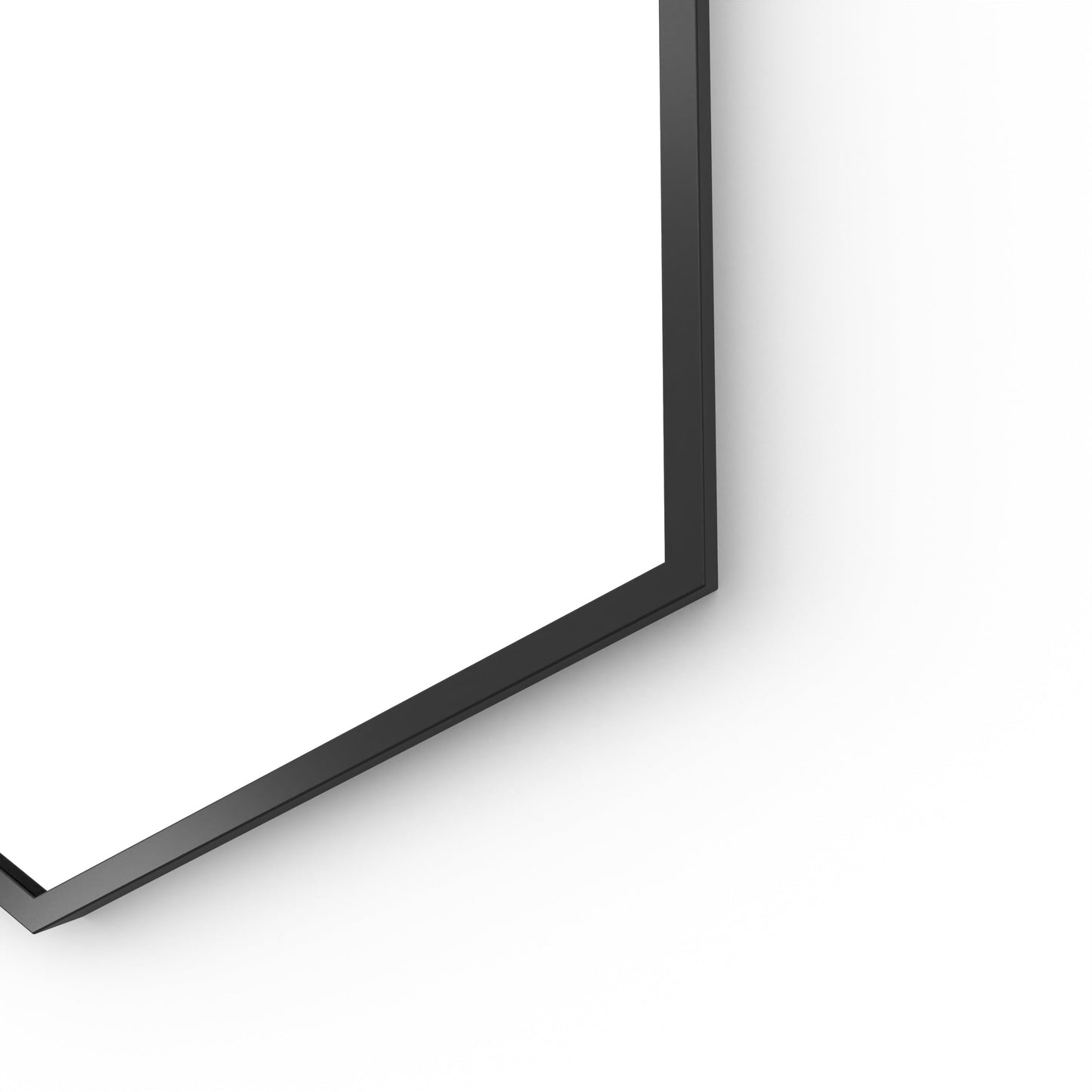 Origins Living Docklands Hexagonal Mirror 50x75cm Matt Black