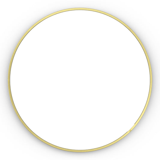 Origins Living Docklands Round Mirror 60cm Brushed Brass