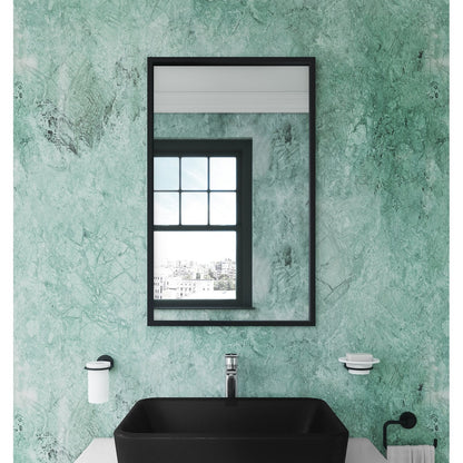 Origins Living Docklands Rectangular Mirror 40x70cm Matt Black