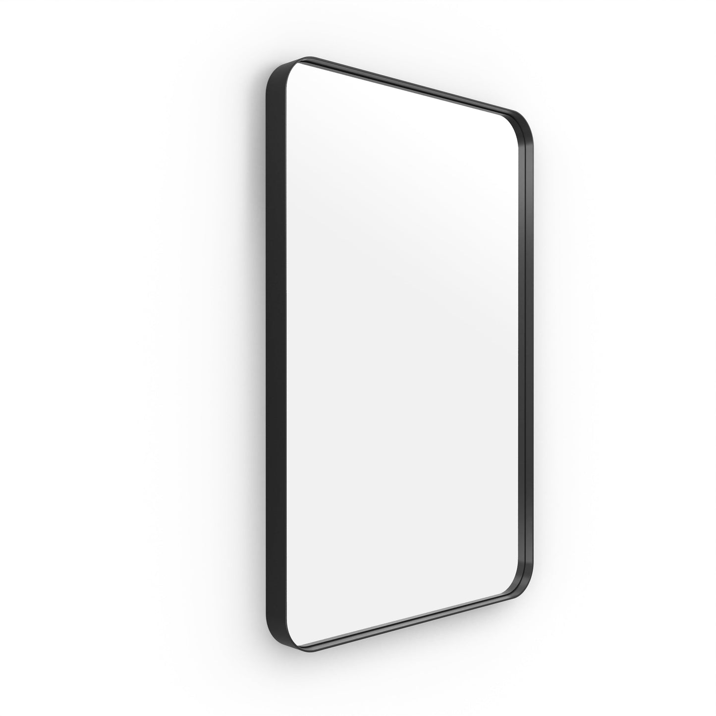 Origins Living City Rectangular Mirror 50x75cm Matt Black