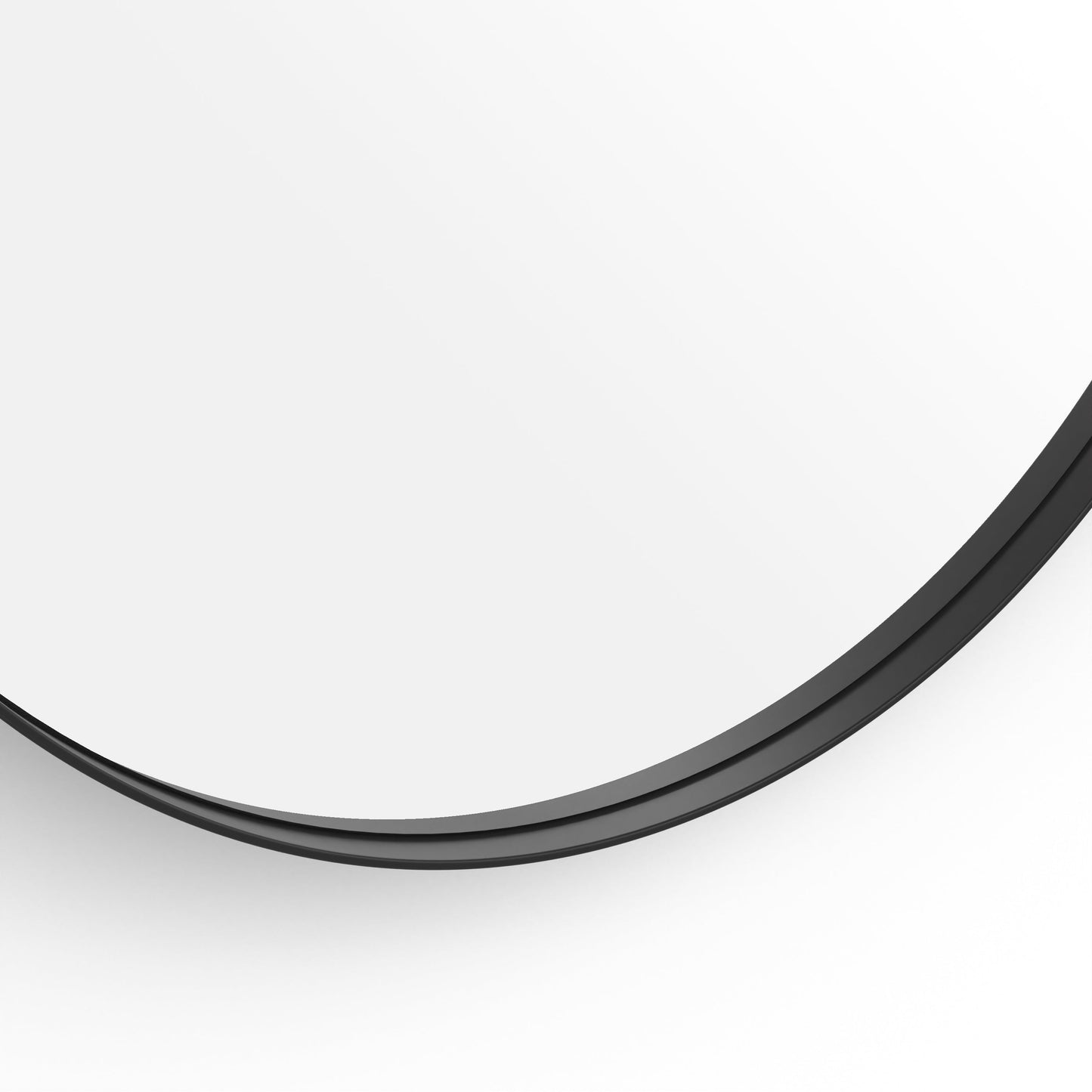 Origins Living City Round Mirror 60cm Matt Black