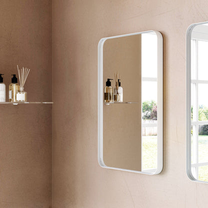 Origins Living City Rectangular Mirror 50x75cm Matt White