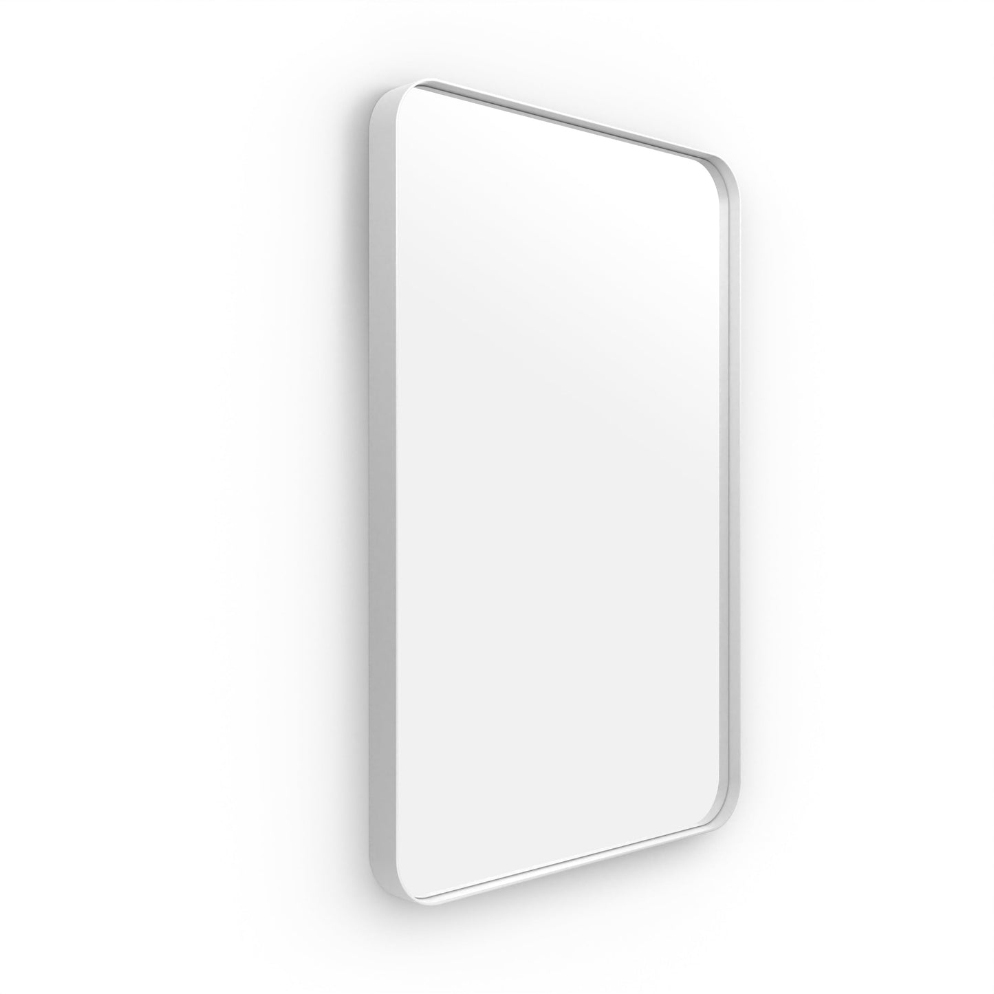 Origins Living City Rectangular Mirror 50x75cm Matt White