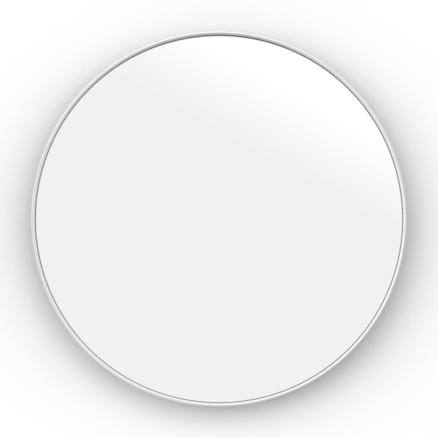 Origins Living City Round Mirror 60cm Matt White