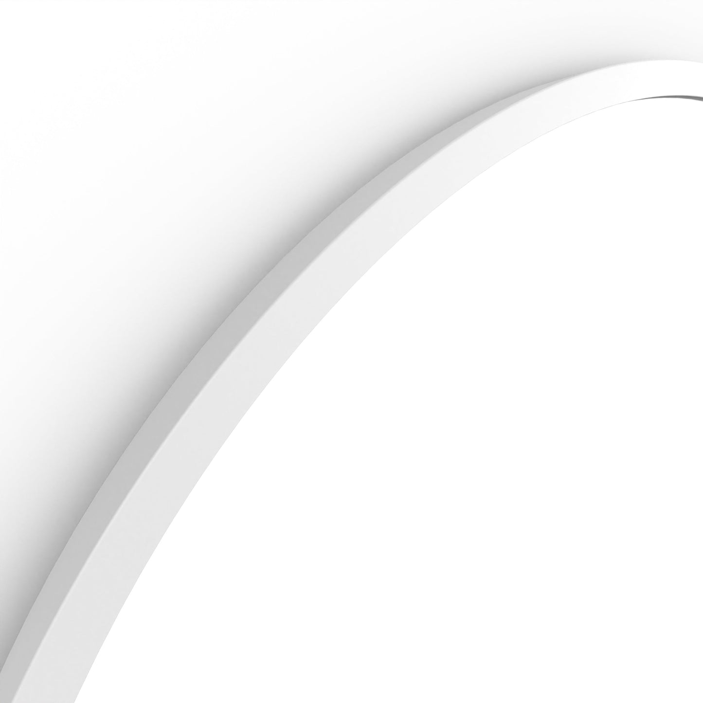 Origins Living Docklands Round Mirror 80cm Matt White