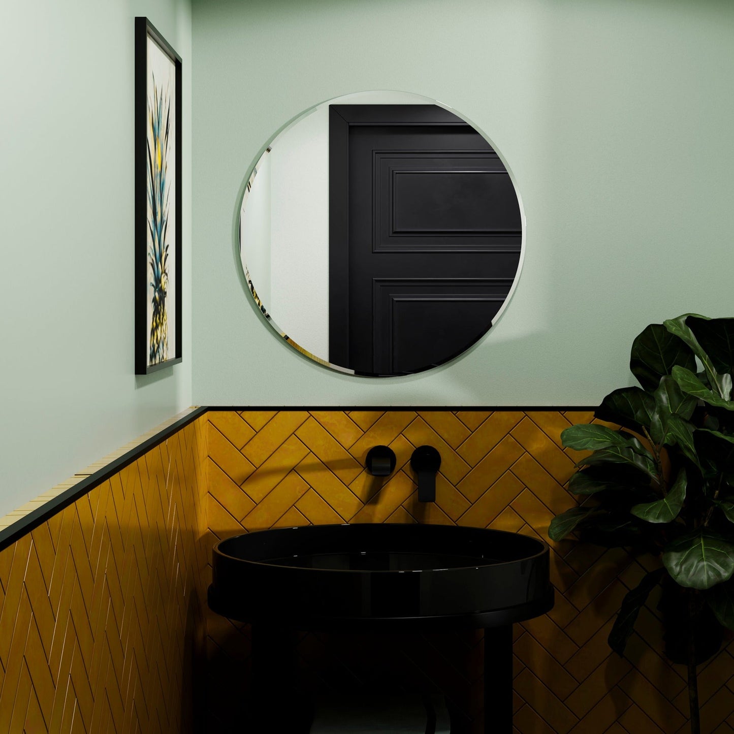 Origins Living Belvoir Round Mirror 65 650mm