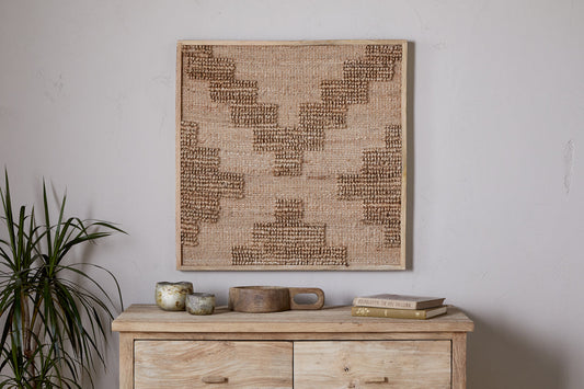 Nkuku Bawal Wall Art Cross Natural