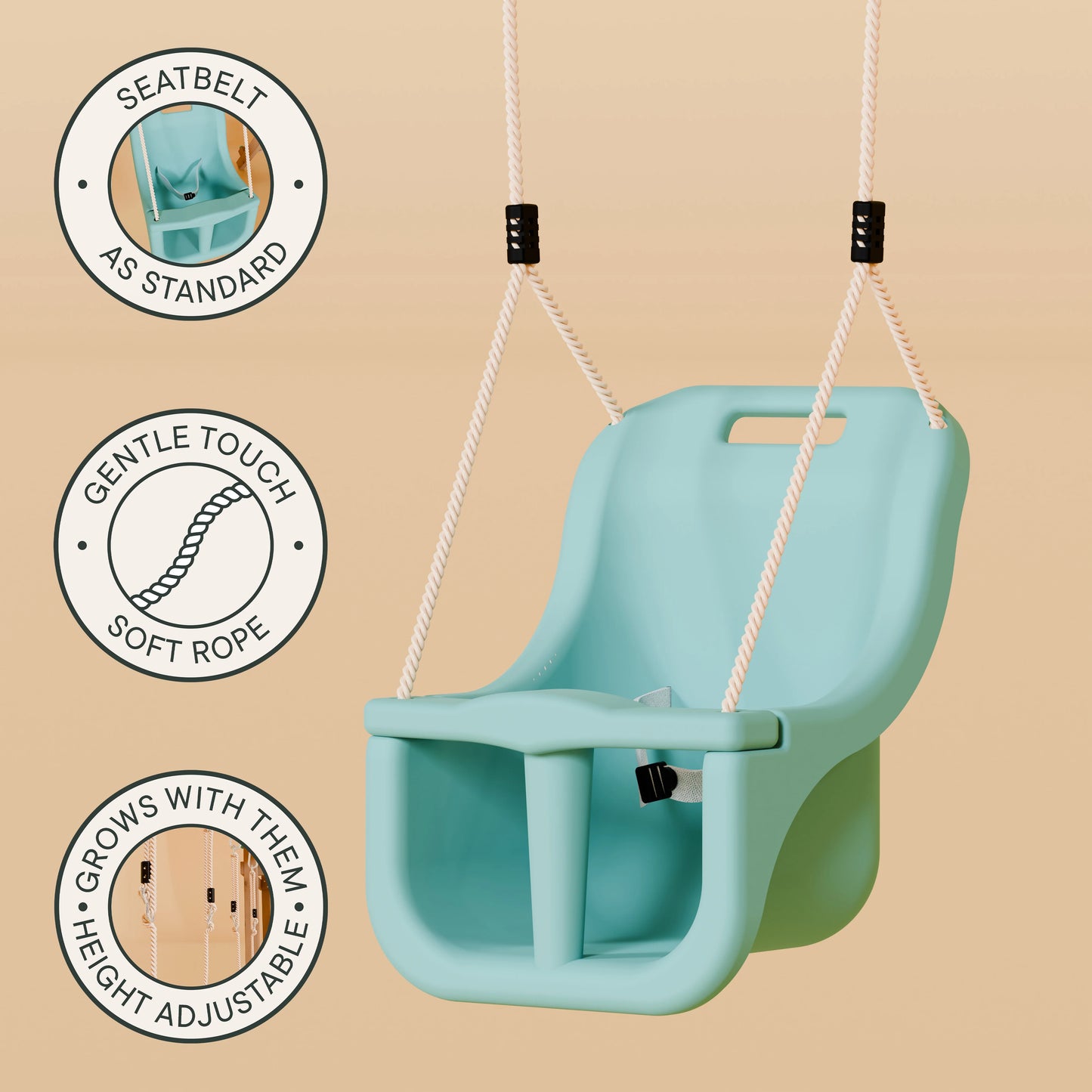 Double Swing Set with Baby Swing - Wildwood II