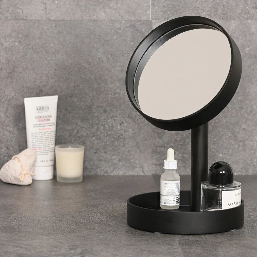 Wireworks Magnify Mirror Boutique Look Dark Oak
