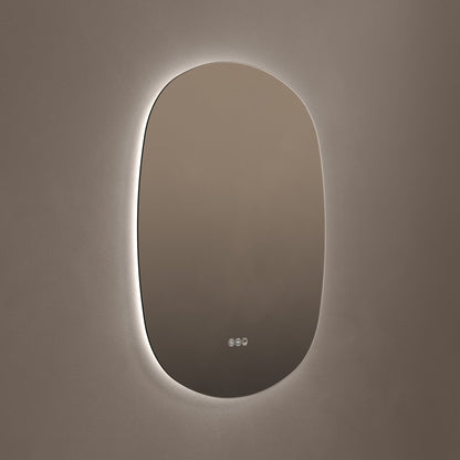 Origins Living Claris Curve Oblong Illuminated Mirror 70x78cm