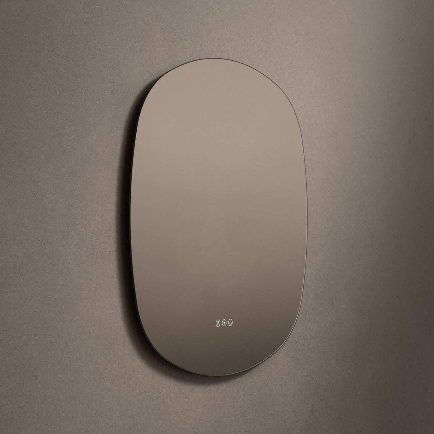 Origins Living Claris Curve Oblong Illuminated Mirror 70x78cm