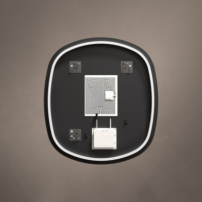 Origins Living Claris Curve Oblong Illuminated Mirror 70x78cm