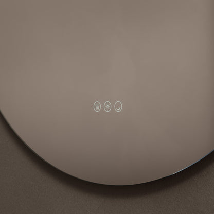 Origins Living Claris Round Illuminated Mirror 80cm