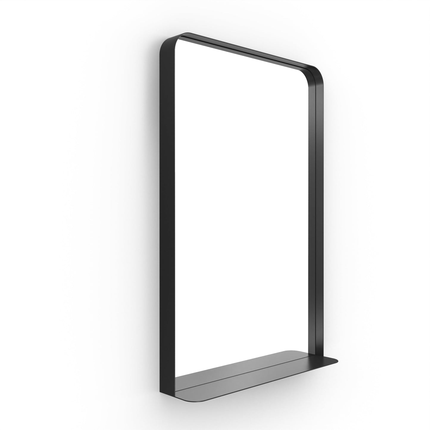 Origins Living City Mirror With Shelf 50 Matt Black