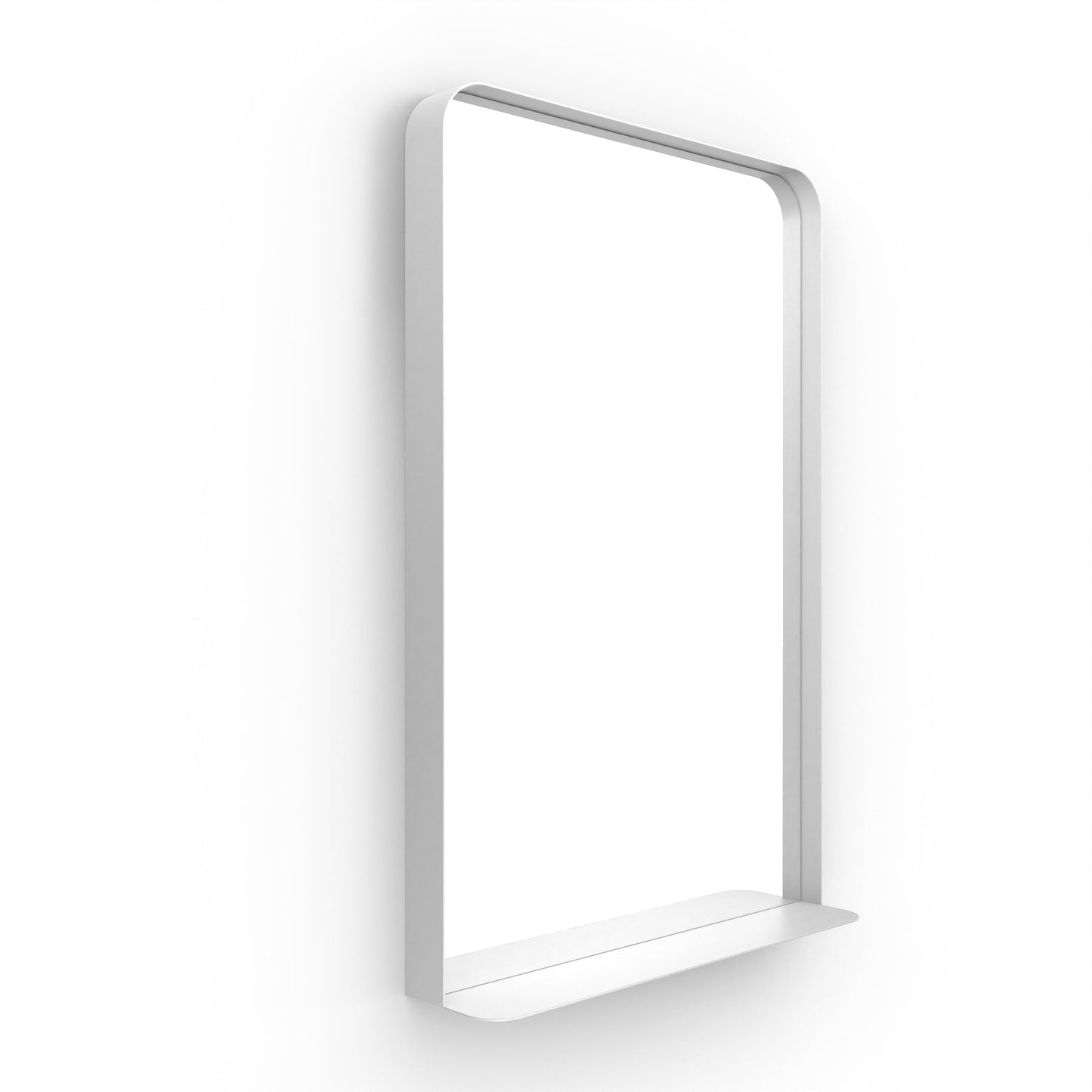 Origins Living City Mirror With Shelf 50 Matt White