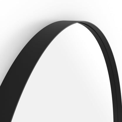 Origins Living City Round Mirror 80cm Matt Black