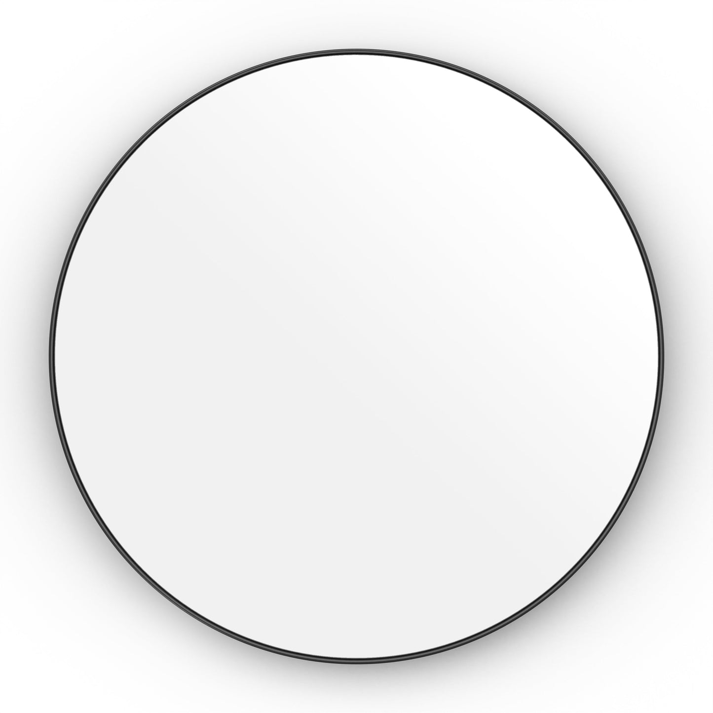 Origins Living City Round Mirror 80cm Matt Black