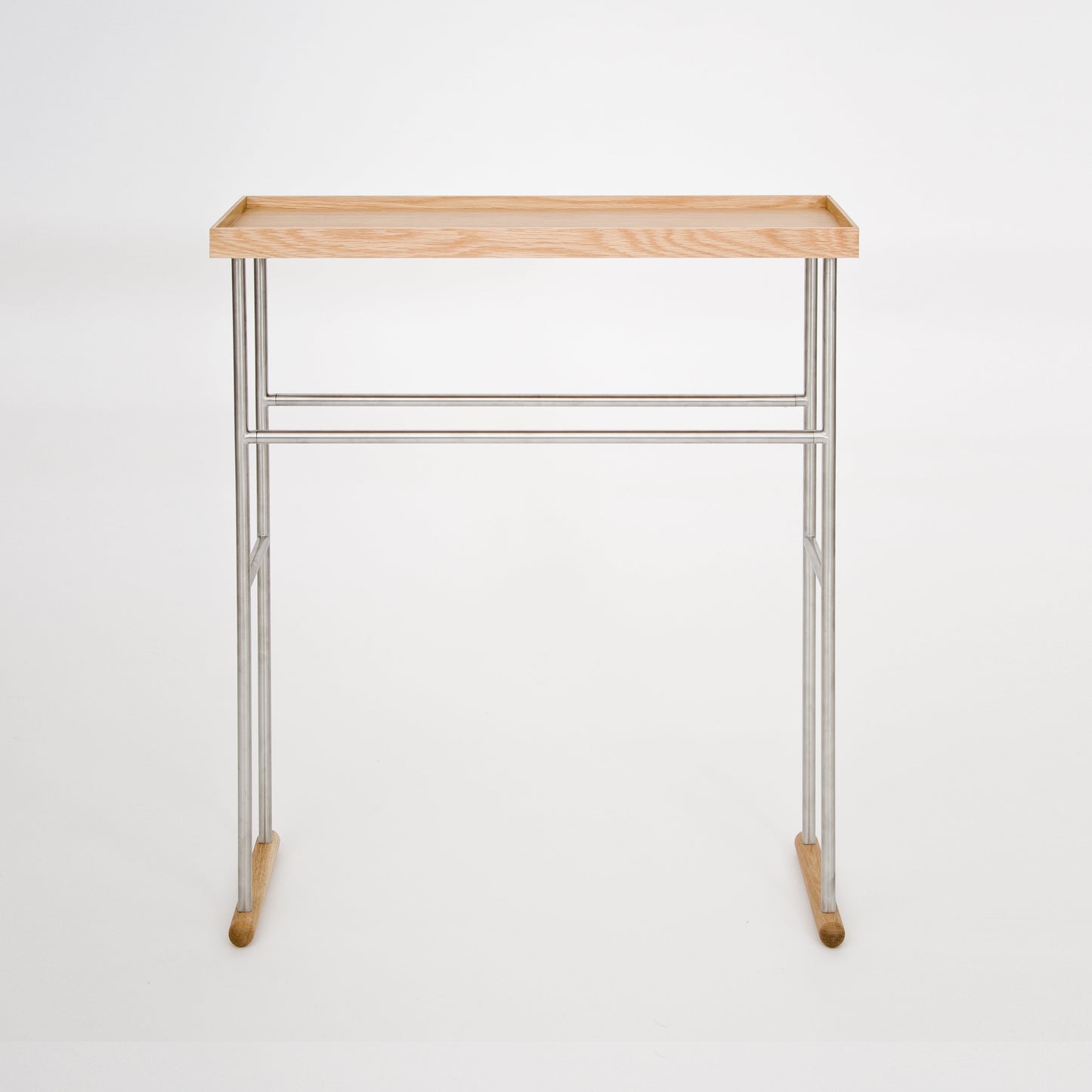 Wireworks Caddy Towel Rail Yoku Oak