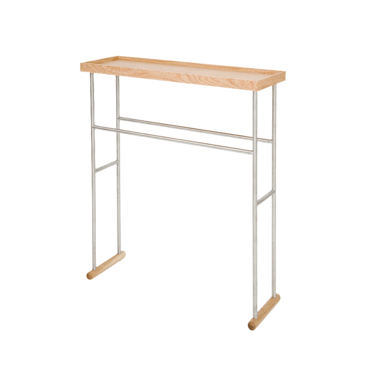 Wireworks Caddy Towel Rail Yoku Oak