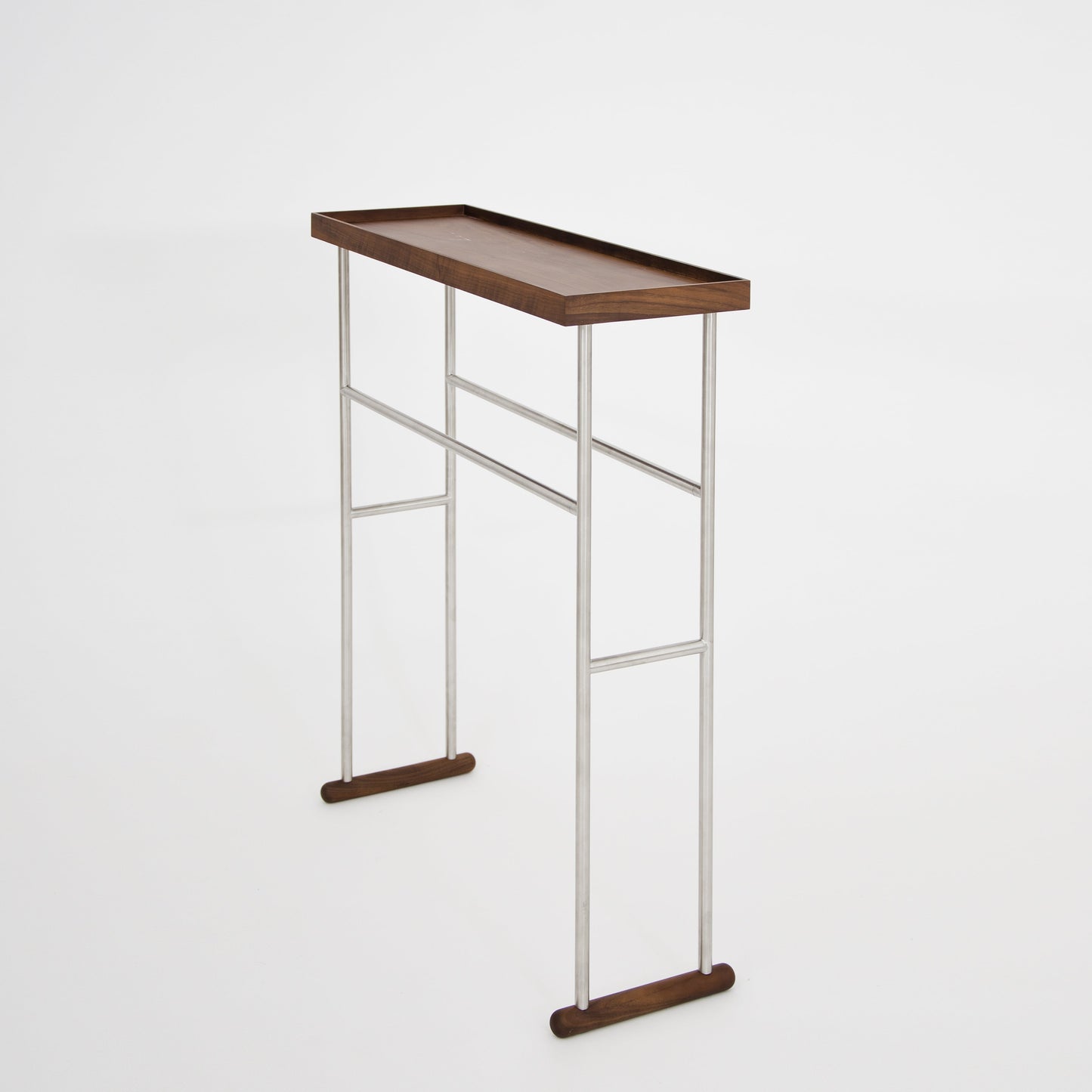Wireworks Caddy Towel Rail Yoku Walnut