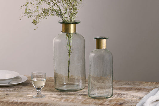 Nkuku Chara Hammered Bottle Hammered