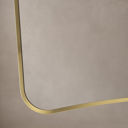 Origins Living Delphine Mirror 120 X 70cm Brushed Brass