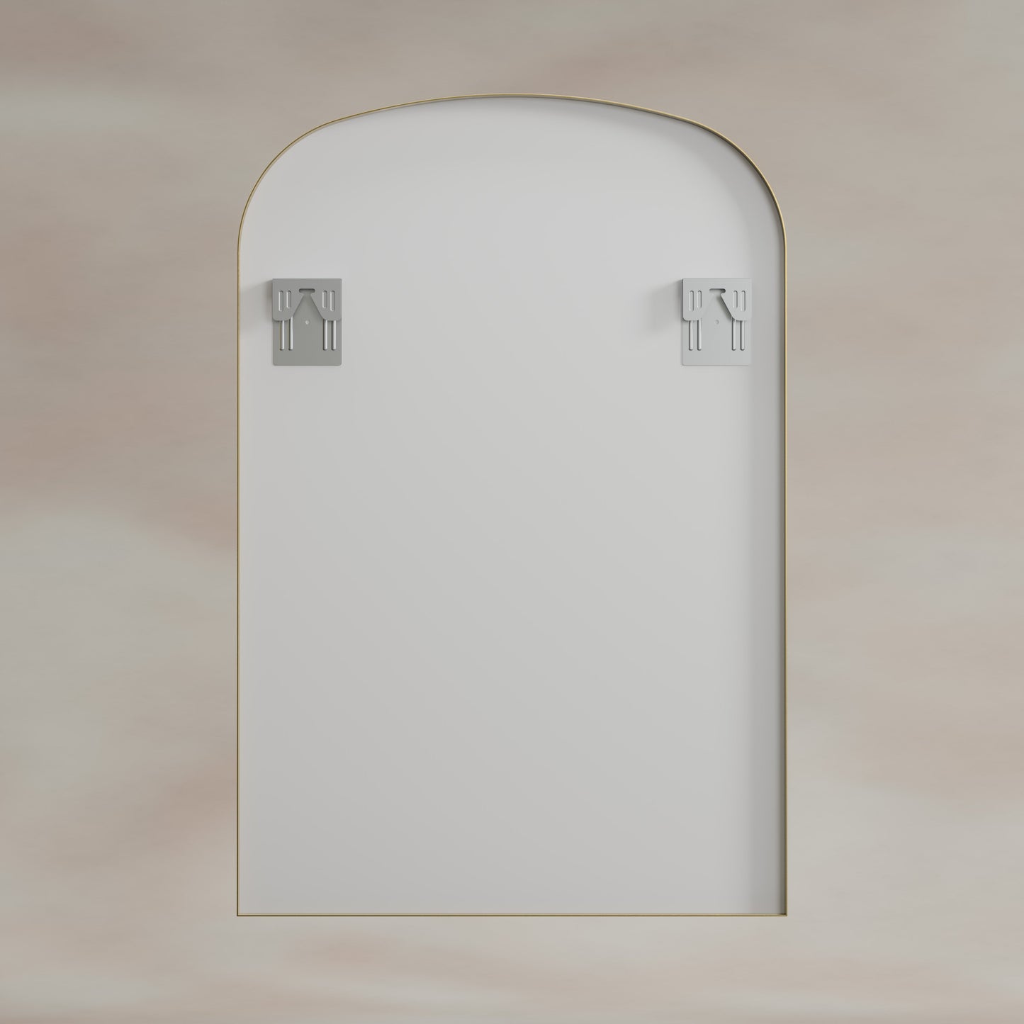 Origins Living Delphine Overmantle Arch Mirror 60 X 90cm Brushed Brass