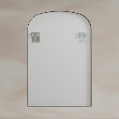 Origins Living Delphine Overmantle Arch Mirror 60 X 90cm Matt Black