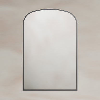 Origins Living Delphine Overmantle Arch Mirror 60 X 90cm Gunmetal