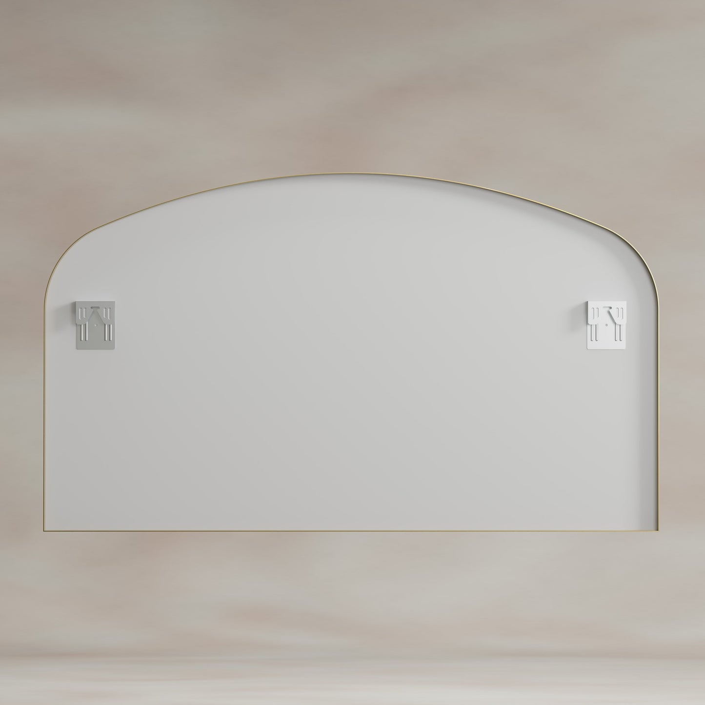 Origins Living Delphine Overmantle Arch Mirror 120 X 70cm Brushed Brass