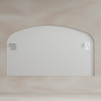 Origins Living Delphine Overmantle Arch Mirror 120 X 70cm Brushed Brass