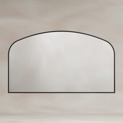 Origins Living Delphine Overmantle Arch Mirror 120 X 70cm Matt Black