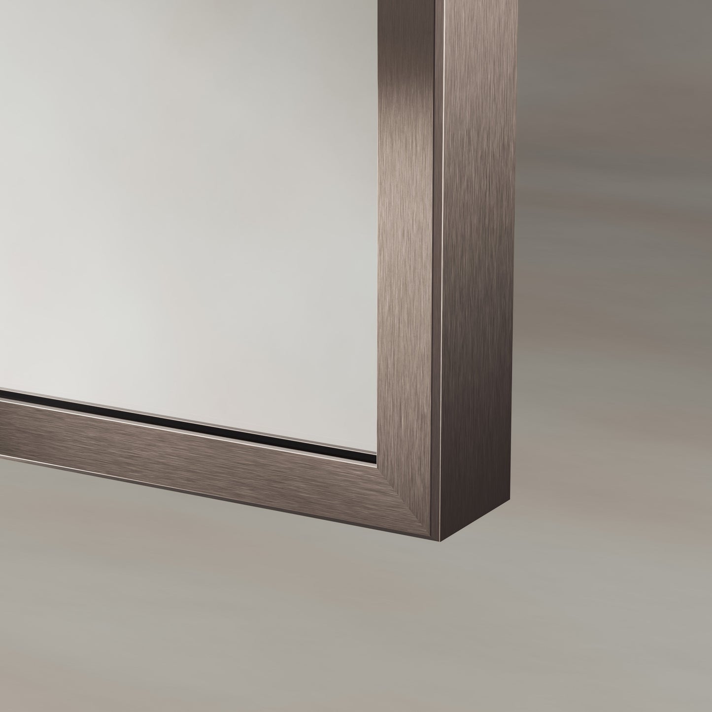 Origins Living Delphine Overmantle Arch Mirror 120 X 70cm Brushed Bronze