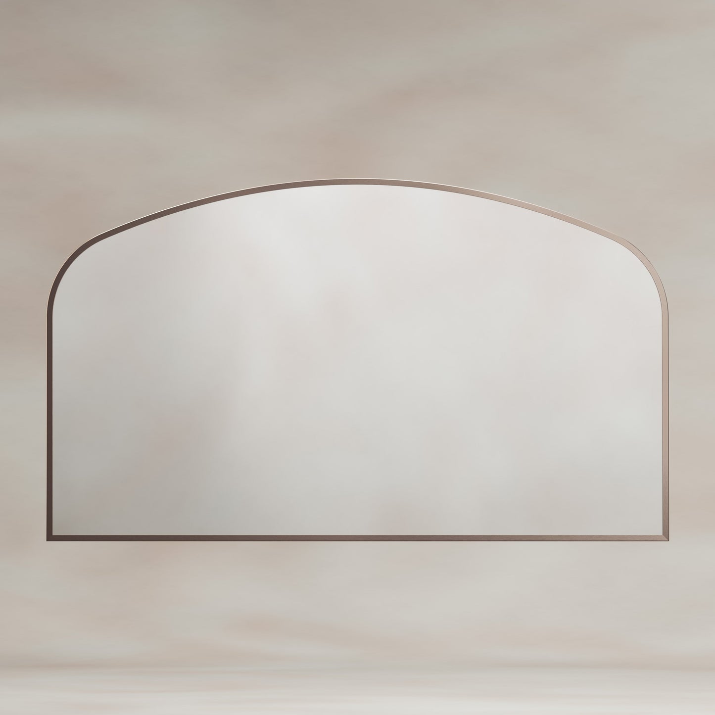 Origins Living Delphine Overmantle Arch Mirror 120 X 70cm Brushed Bronze