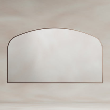 Origins Living Delphine Overmantle Arch Mirror 120 X 70cm Brushed Bronze