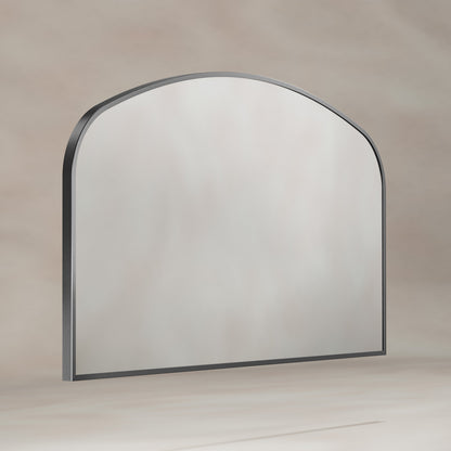 Origins Living Delphine Overmantle Arch Mirror 120 X 70cm Gunmetal
