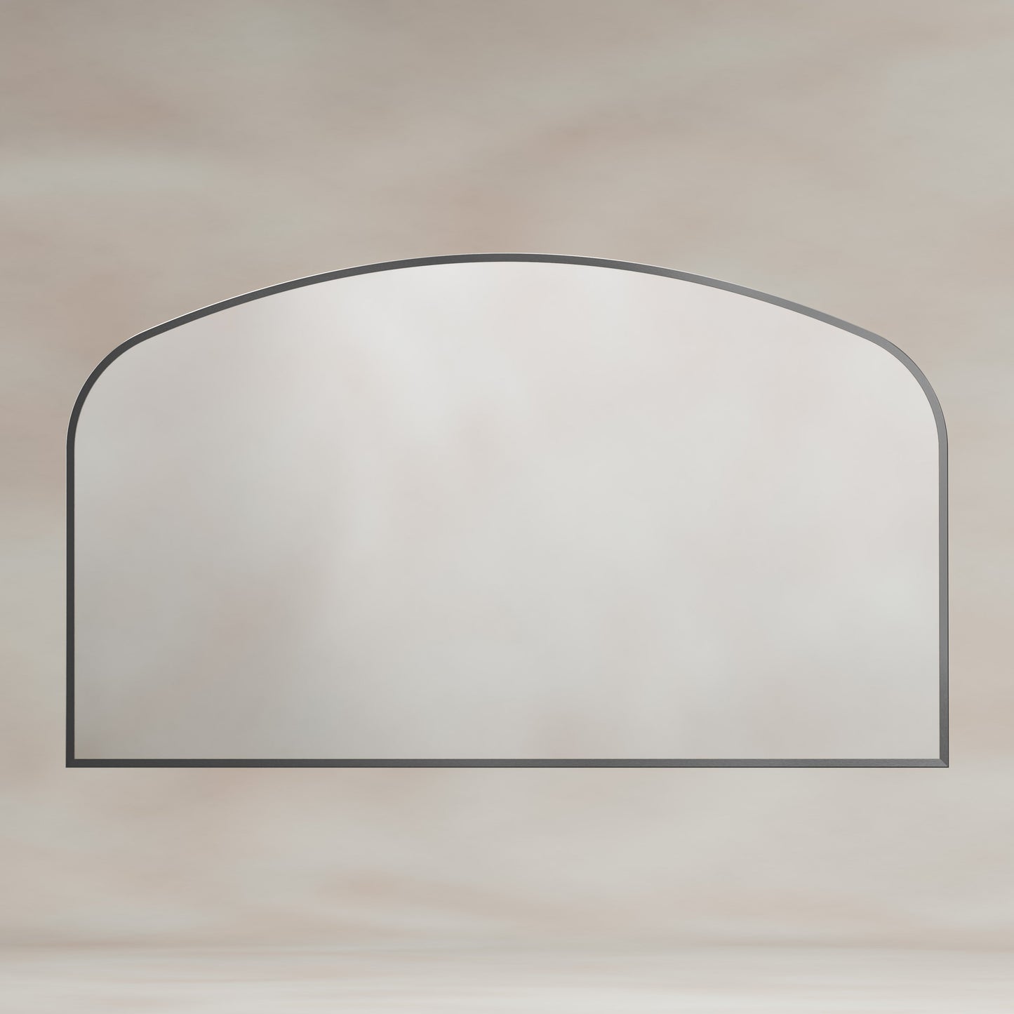 Origins Living Delphine Overmantle Arch Mirror 120 X 70cm Gunmetal