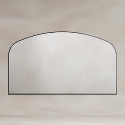 Origins Living Delphine Overmantle Arch Mirror 120 X 70cm Gunmetal