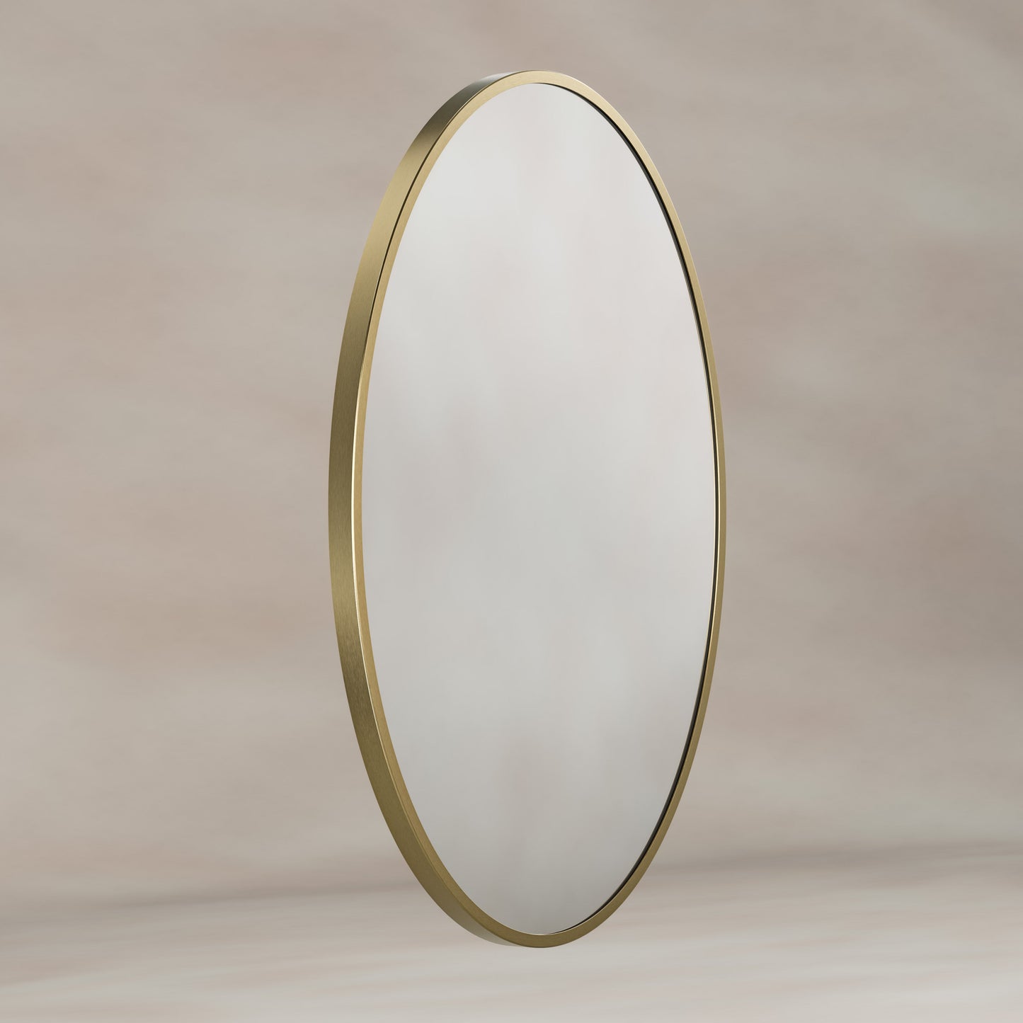 Origins Living Delphine Oval Mirror 55 X 80cm Brushed Brass