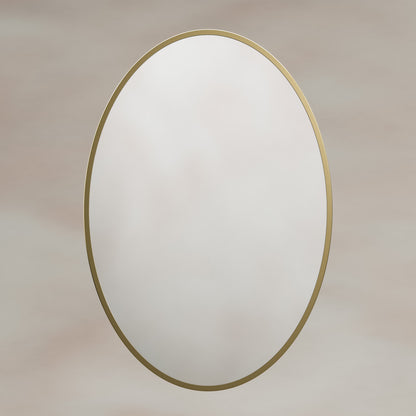 Origins Living Delphine Oval Mirror 55 X 80cm Brushed Brass