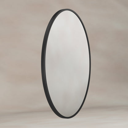 Origins Living Delphine Oval Mirror 55 X 80cm Matt Black